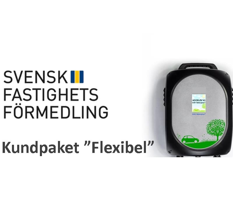 Laddbox ladda elbil Svensk Fastighetsförmedling Flexibel EV Solution