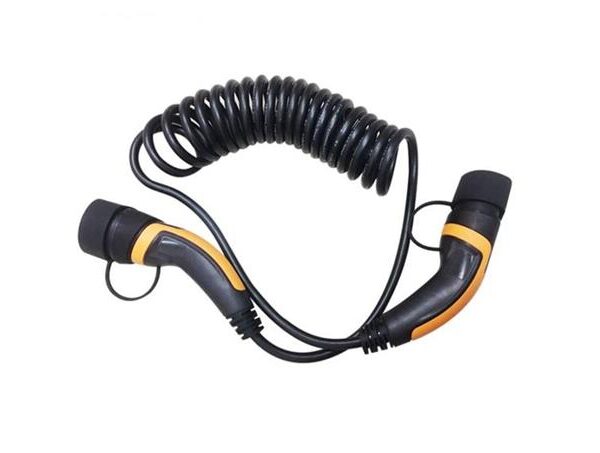 Laddkabel spiral typ 2 Mode 3 Typ 2 till Typ 2 32A 3-fas EN 62196-2 AC EV
