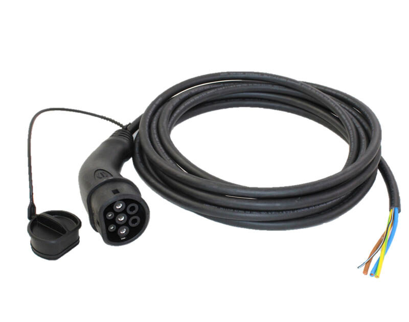 Laddkabel Med Oppen Ande Och Typ 2